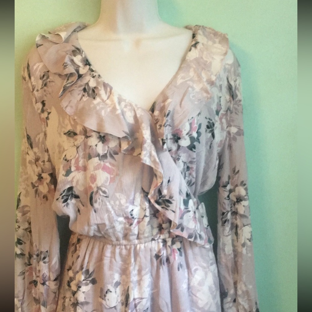 NWT American Rag Peasant Mini Dress size Large - Picture 2 of 9